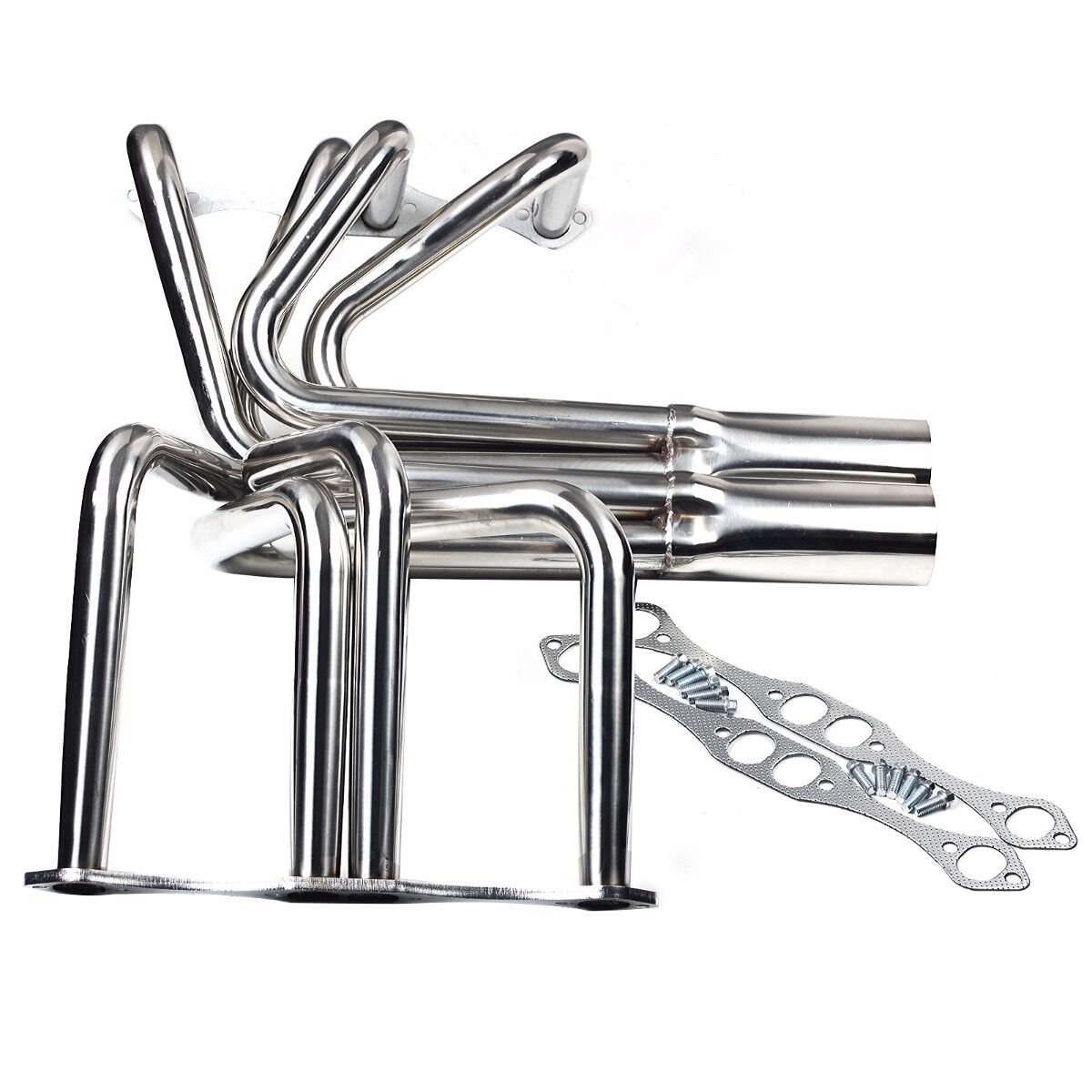 FOR Small Block Chevy SBC V8 Classic T Bucket Roadster Headers Sliver ...