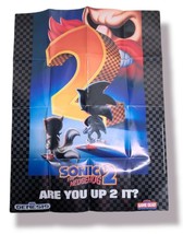 Sonic The Hedgehog 2 SEGA Genesis Insert Poster Only - Batman Returns