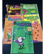 VINTAGE Pink Panther And The Inspector Gold Key Comics Lot Of 5 - 8 14 3... - $10.78