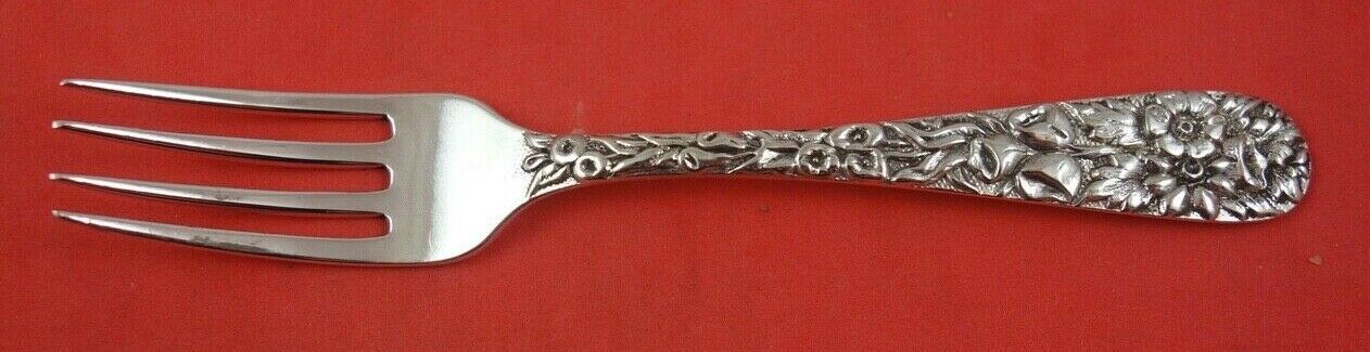 Primary image for Repousse by Kirk Sterling Silver Baby Fork Early 10.15 mark 4 1/4"