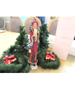 LENOX COLLECTIBLE  PENCIL FIGURINE OLD WORLD SANTA WITH LANTERN 1995 13&quot;... - $34.60