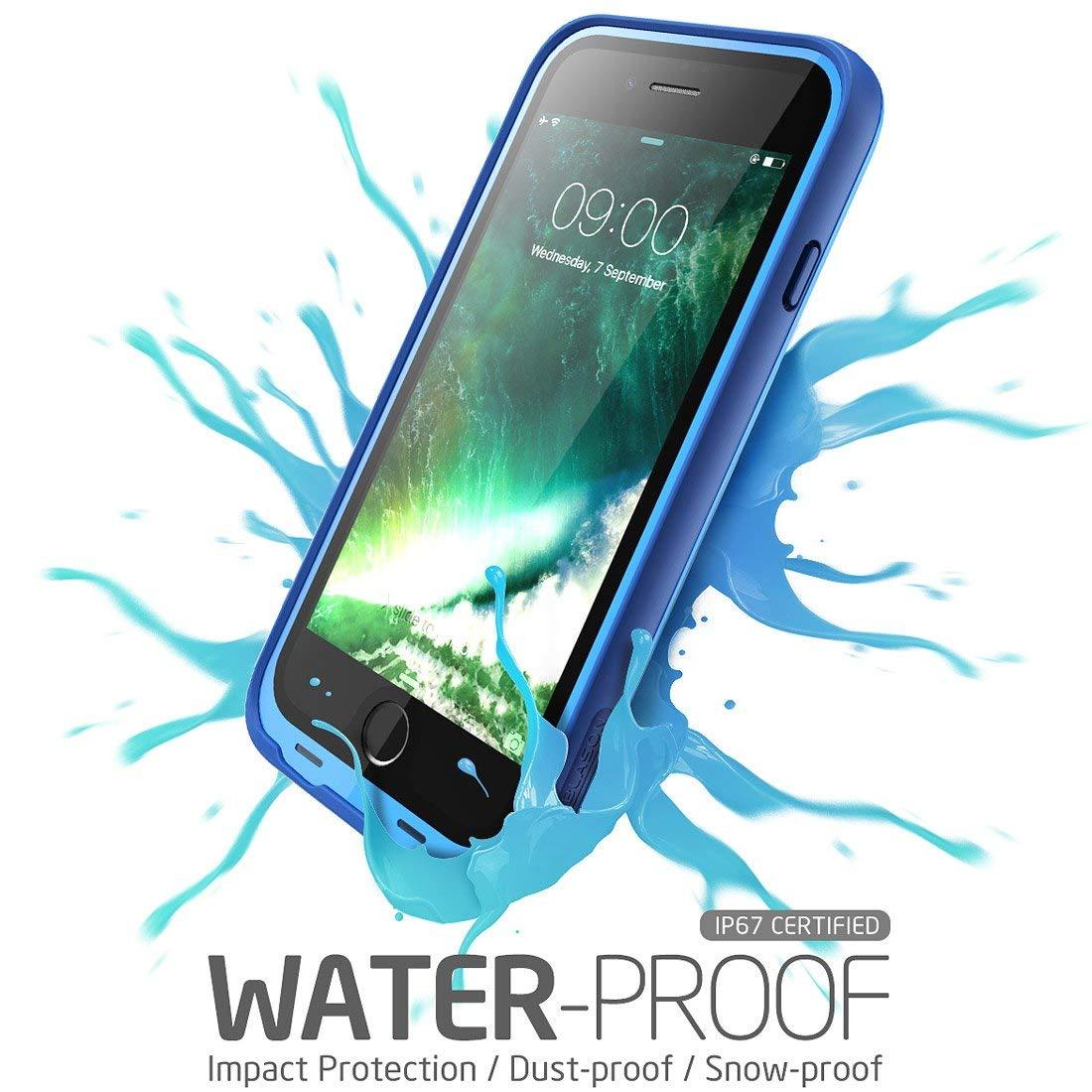 Iphone 7 Plus Case,iPhone 8 Plus Case, i-Blason [Aegis] Waterproof Case , Blue
