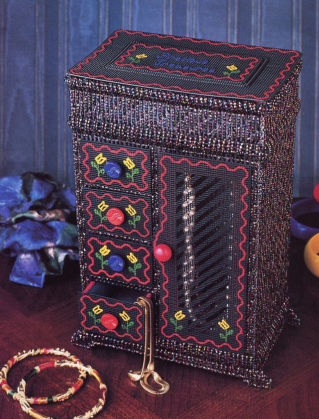 Precious Jewelry Box Annie's Plastic Canvas PATTERN/INSTRUCTIONS NEW