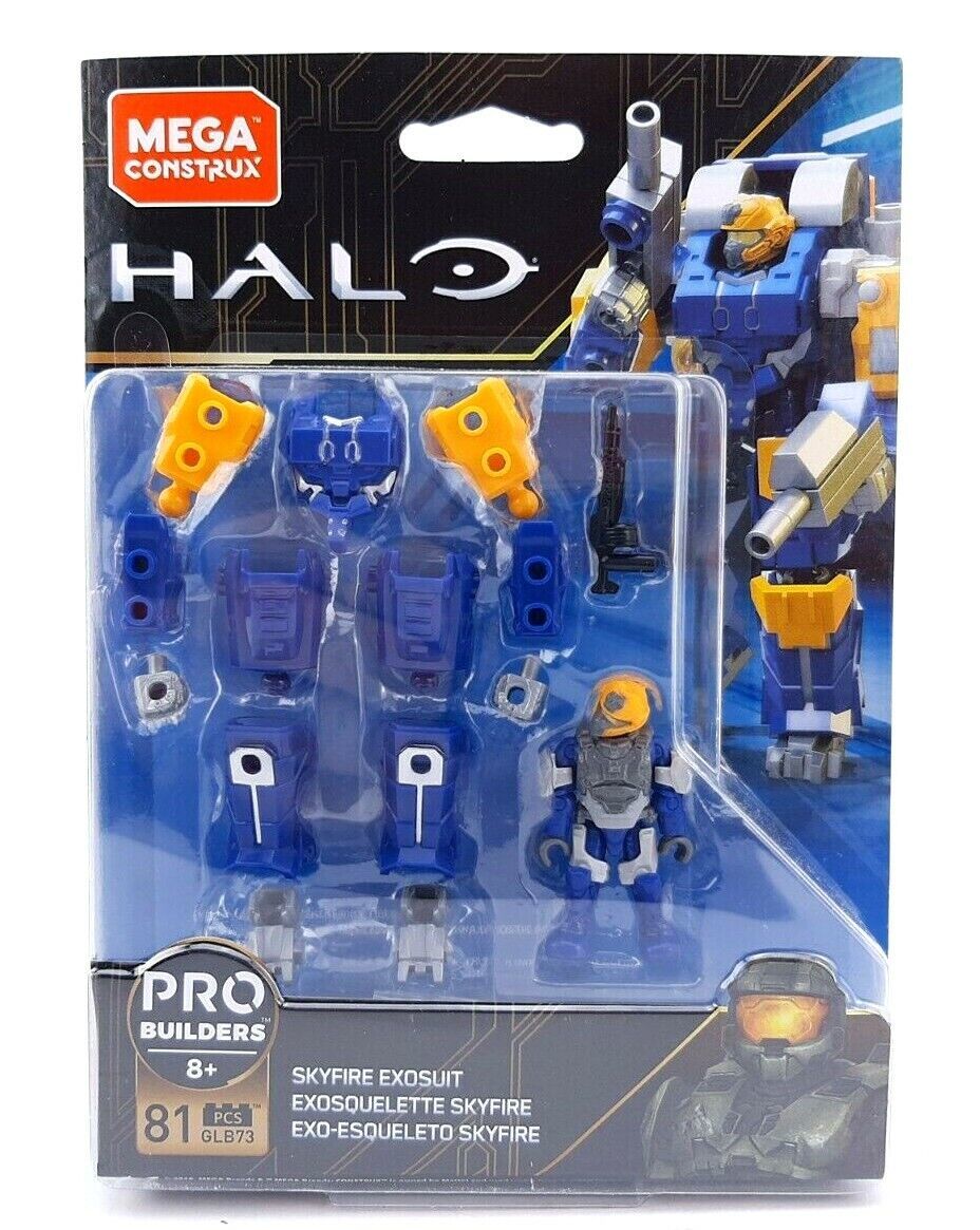 Mega Construx Halo Pro Builders Skyfire Exosuit Figure Set Building Toy Complete Sets And Packs