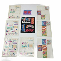 Vintage Stickers 80&#39;s 90&#39;s Lot American Greetings Words Phrases Terrific... - $29.69