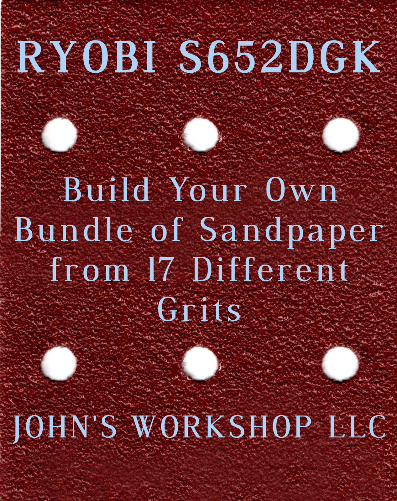Build Your Own Bundle of RYOBI S652DGK 1/4 Sheet No-Slip Sandpaper - 17 Grits! - $0.99