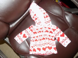 Carter's White W/Red Hearts Hooded Jacket Size NB NWOT - $18.06