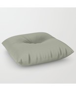 Dark Pastel Sage Green Solid Color Square &amp; Round Floor Pillows - Cushions - $79.99+