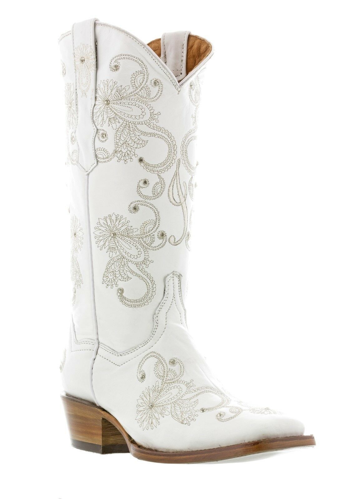 Womens IDo White Wedding Bridal Western Cowboy Cowgirl Boots ...