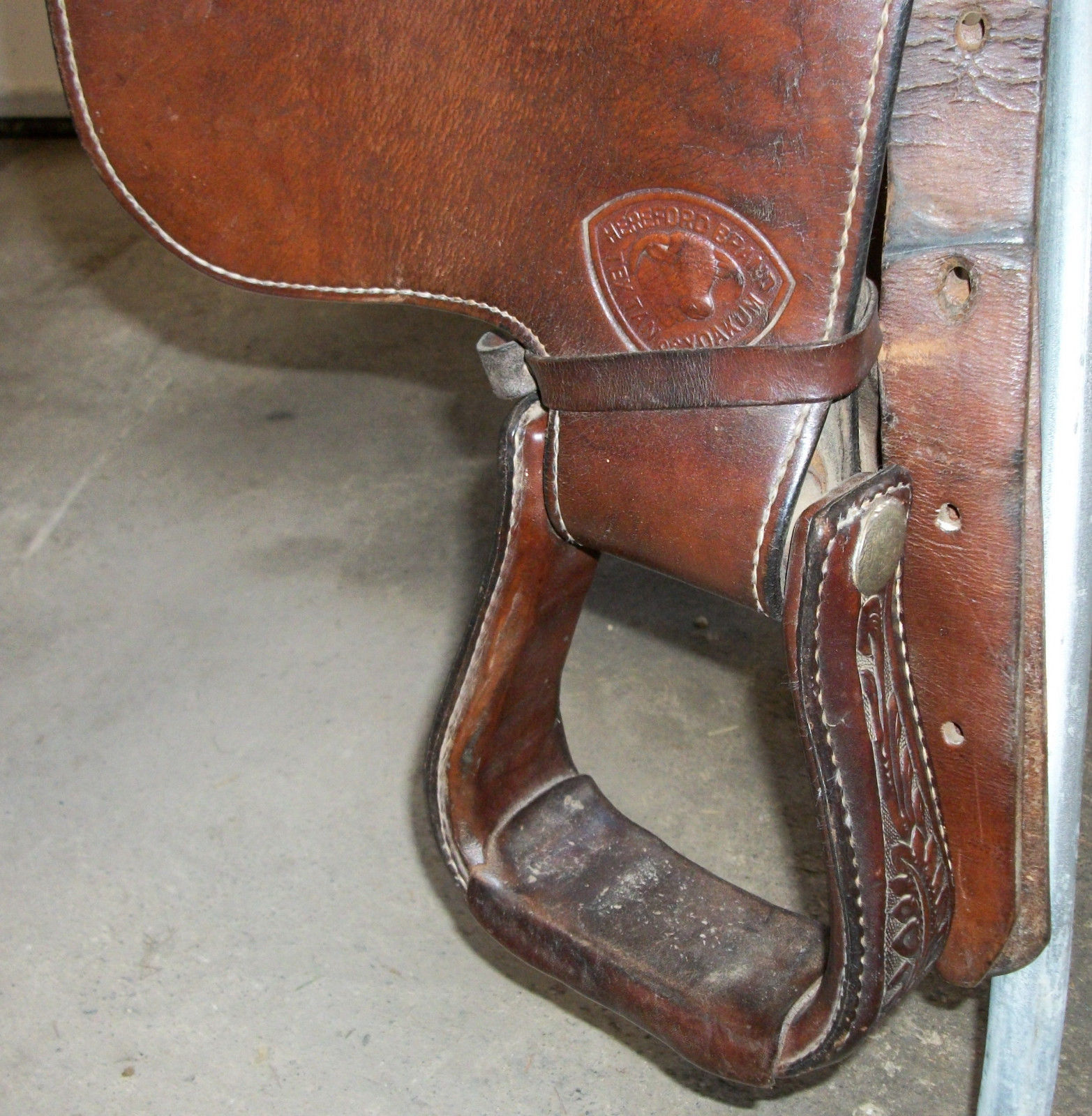 TEX TAN HEREFORD YOAKUM TX USED ALL AROUND WESTERN HORSE SADDLE 15