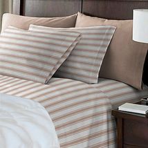 6 PIECE HOTEL LUXURY TREY STRIPE DEEP POCKET SUPER SOFT BED SHEETS SHEET SET  image 3
