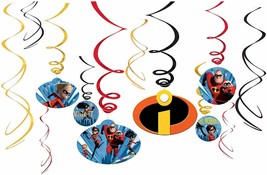 INCREDIBLES Party FAVOR Birthday Danglers Swirl Hanging Decorations Movi... - $8.86