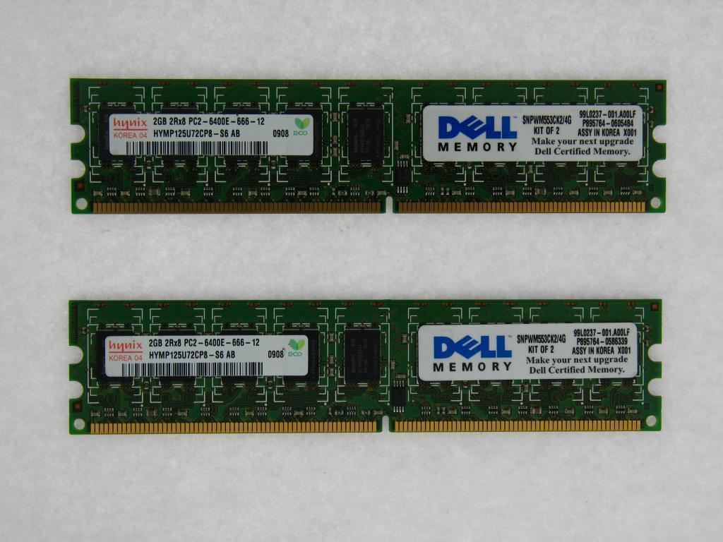 1GB DDR2 PC2-4200 pin NON-ECC 533Mhz Dell Dimension E510 E520 E521n Memory RAM