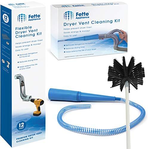 Fette Appliance Dryer Vent Cleaning Kit Contains Vacuum Hose Attachment + Hose Household