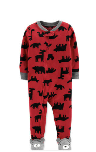 Carter's  Baby Boys 1-Pc.  Woodland Creatures Fleece Footie Pajamas Choose Size
