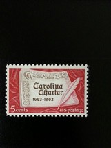 1963 5c Carolina Charter, 300th Anniversary Scott 1230 Mint F/VF NH - $0.99
