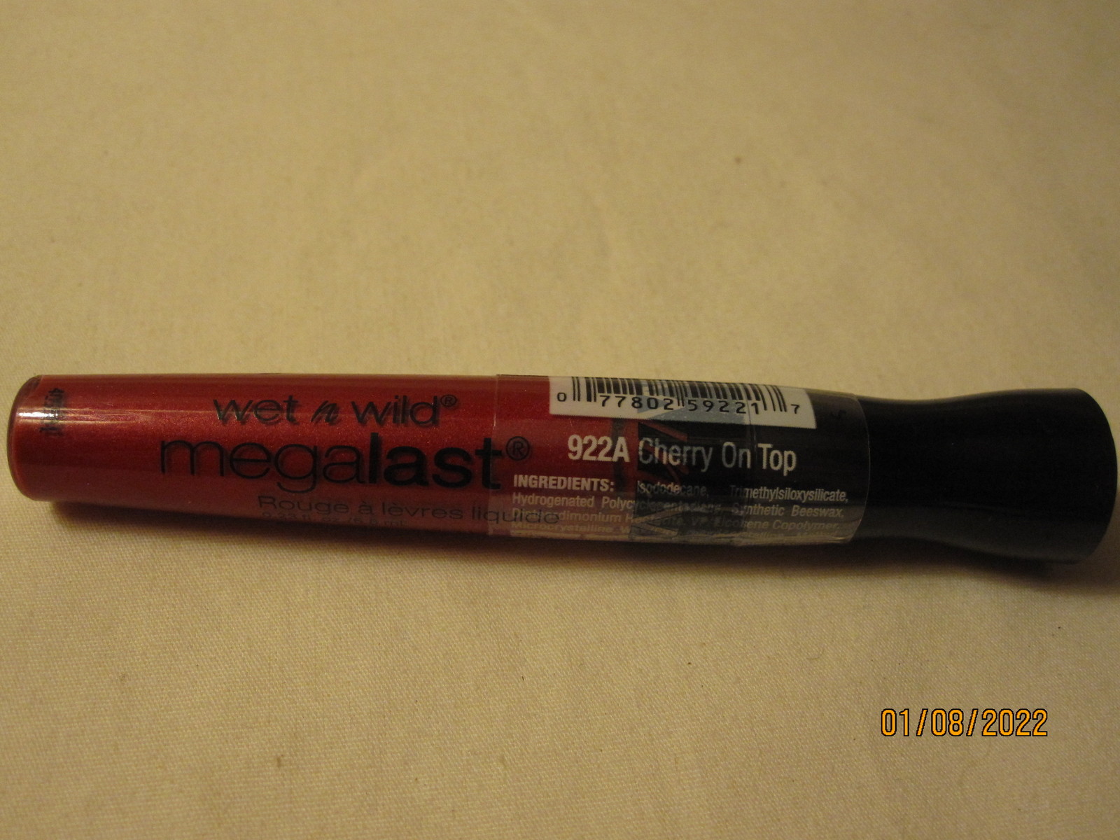 Make-Up: Wet 'N Wild Megalast Liquid Lip Color: #922A Cherry on Top - $3.00
