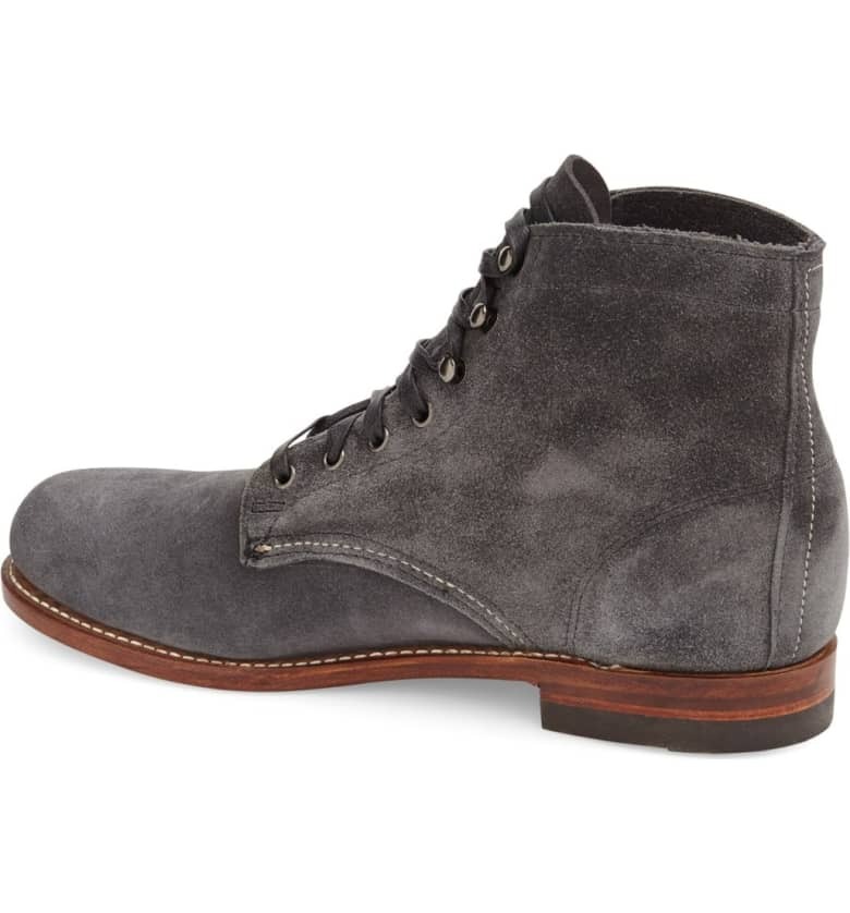 grey suede boot men