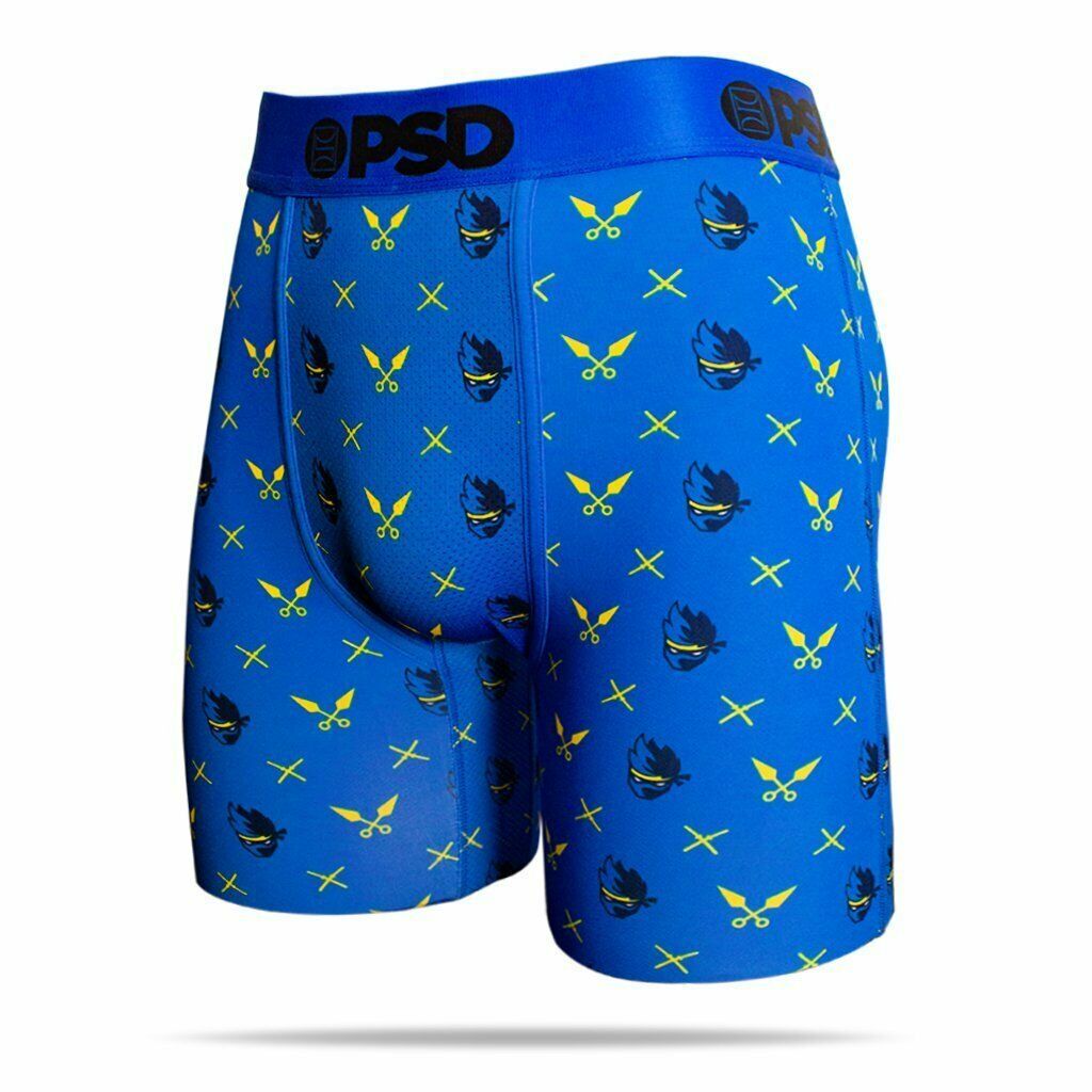 PSD Ninja Pattern Blue Athletic Urban Mens Boxer Briefs Underwear ...