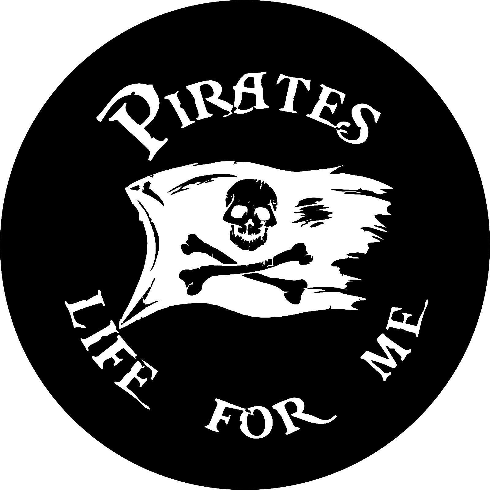 Pirates Life For Me 3 (Flag) Spare Tire Cover ANY Size, ANY Vehicle,Trailer,RV