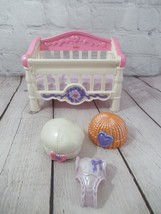 Fisher Price Snap N Style lot Keri Baby Doll's crib hats outfit ONLY - $14.84