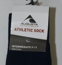 Augusta Sportswear Atheltic Sock Intermediate 9 To 11 Navy Blue 6026 image 2