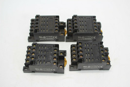 Lot Of 4 Omron PTF14A-E Relay Socket 10A 240V Used - $19.79