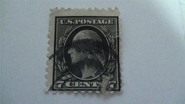 7 Cent Black Vintage USA Used Stamp - $7.86