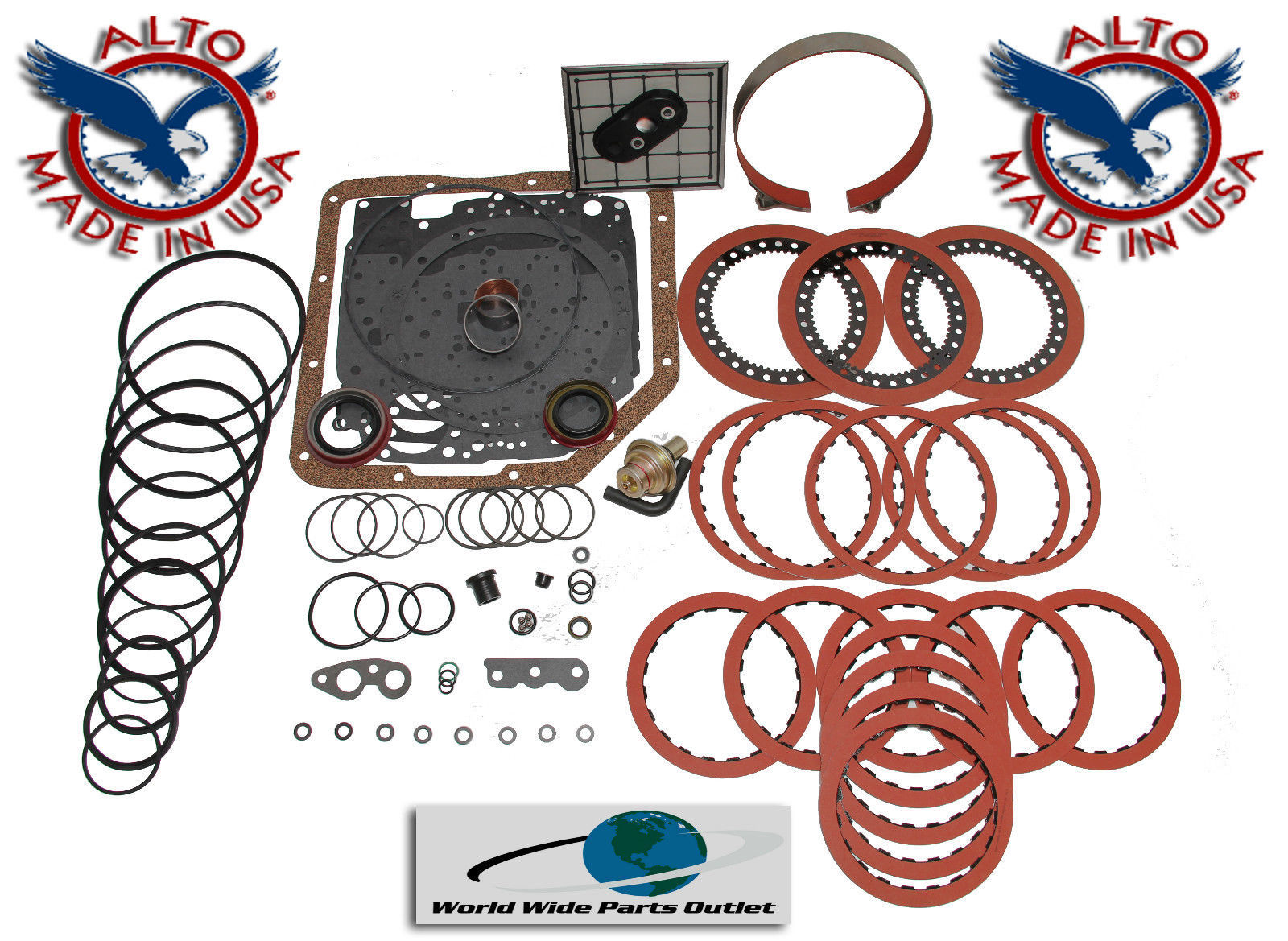 TH350 TH350C Transmission Rebuild kit Performance Less Steel Kit Stage