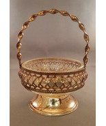 Vintage Hand Made Brama Crystal with Silver Plated Stand (circa 1960s) - $7.50