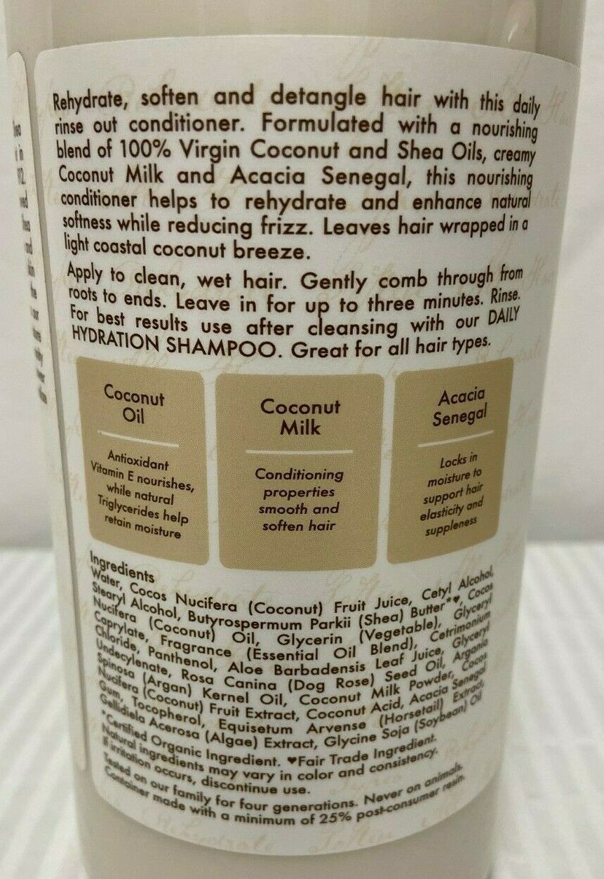 Shea Moisture Shampoo And Conditioner Set 100 Virgin Coconut Oil 34 Oz Each Shampoo 0239