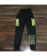 &quot;BLACK BY POPULAR DEMAND&quot;- Unisex Jogging Pants, Size-M, Black and Yellow - $23.38
