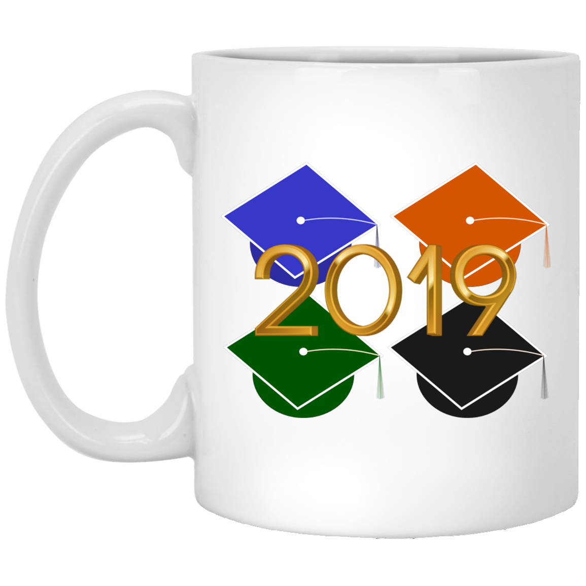 Graduation Caps 2019 Ceramic Coffee Mugs High School College Graduates