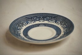 Old Vintage Blue Willow by Churchill 5-1/2&quot; Saucer Plate Made in England - $9.89