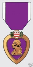 PURPLE HEART MEDAL  MILITARY 6&quot; STICKER DECAL - $18.04