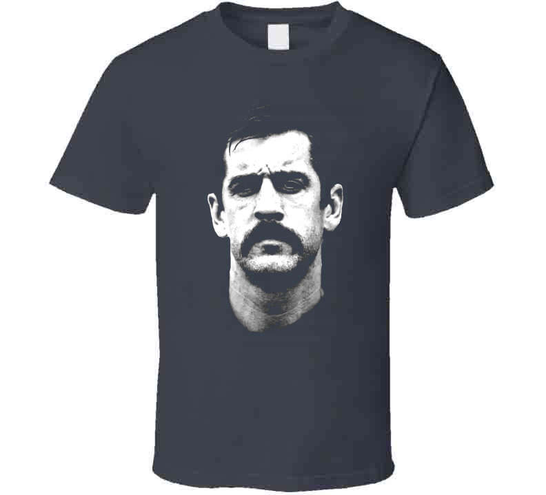 aaron rodgers mustache t shirt