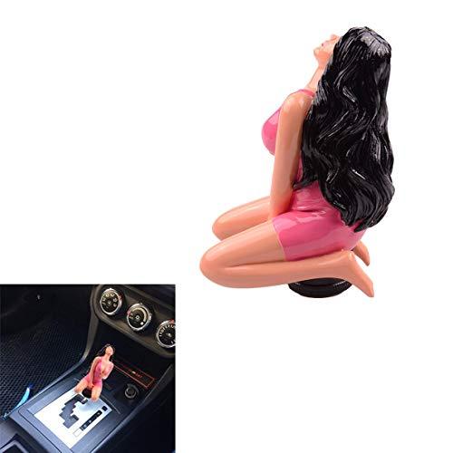 WYF Sexy Girl Shaped Car Gear Stick Shift Knob with 3 Plastic Adapter