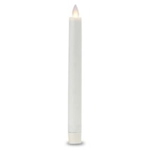 Reallite Flameless Taper Candle 8" Ivory Battery LED with Timer & Moving Flame image 3