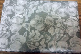 Flannel Back Vinyl Tablecloth 52" X 90", Oblong (6-8 Ppl), Fruits On Black By Sl - $14.84