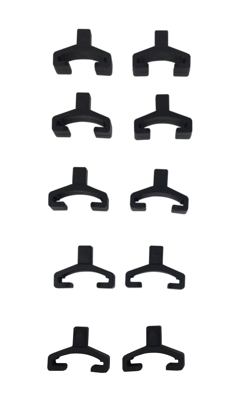 Black Spring Loaded Ball Bearing Socket Replacement Clips, 10Piece (1/