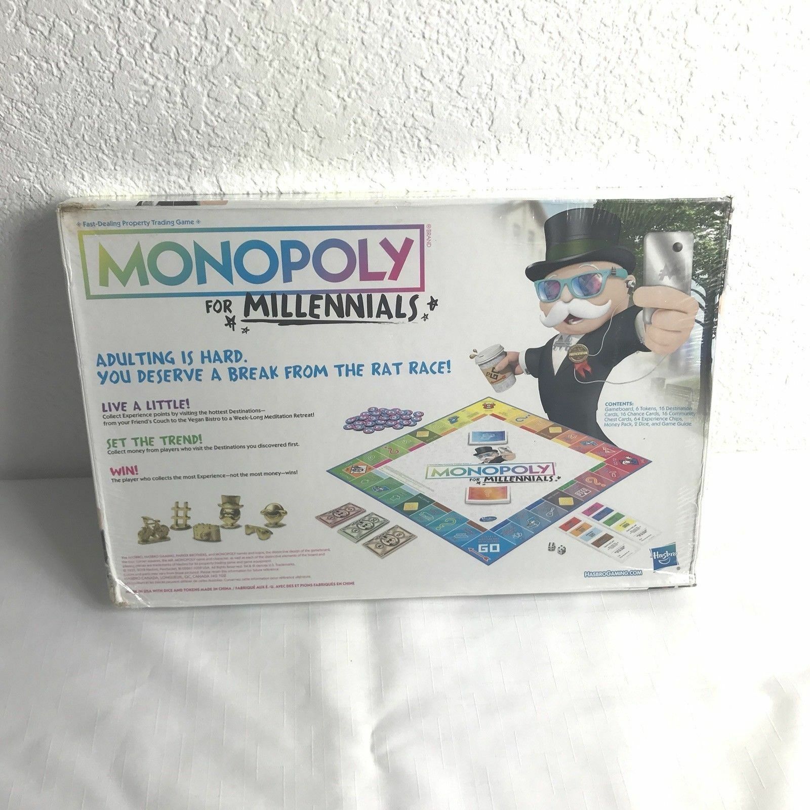 Monopoly for Millennials Millenials Edition Board Game Ages 8+ New ...