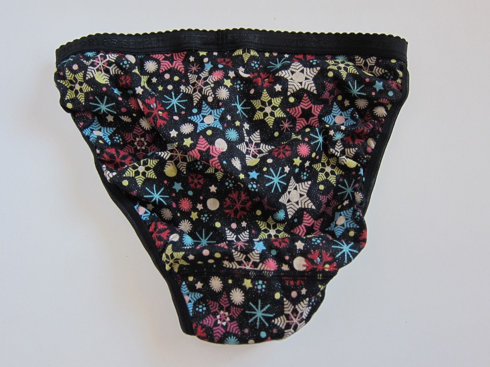 2 Victoria's Secret VINTAGE Cotton Signature String Bikini Panties LOT