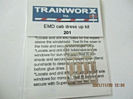 Trainworx Stock #201 EMD Cab Dress up Kit N-Scale image 4