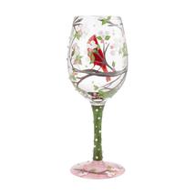 Lolita Wine Glass Red Cardinal Beauty 15 oz 9" H Gift Boxed Recipe Collectible image 3