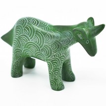 Vaneal Group Hand Carved Kisii Soapstone Green Unicorn Figurine Made in Kenya