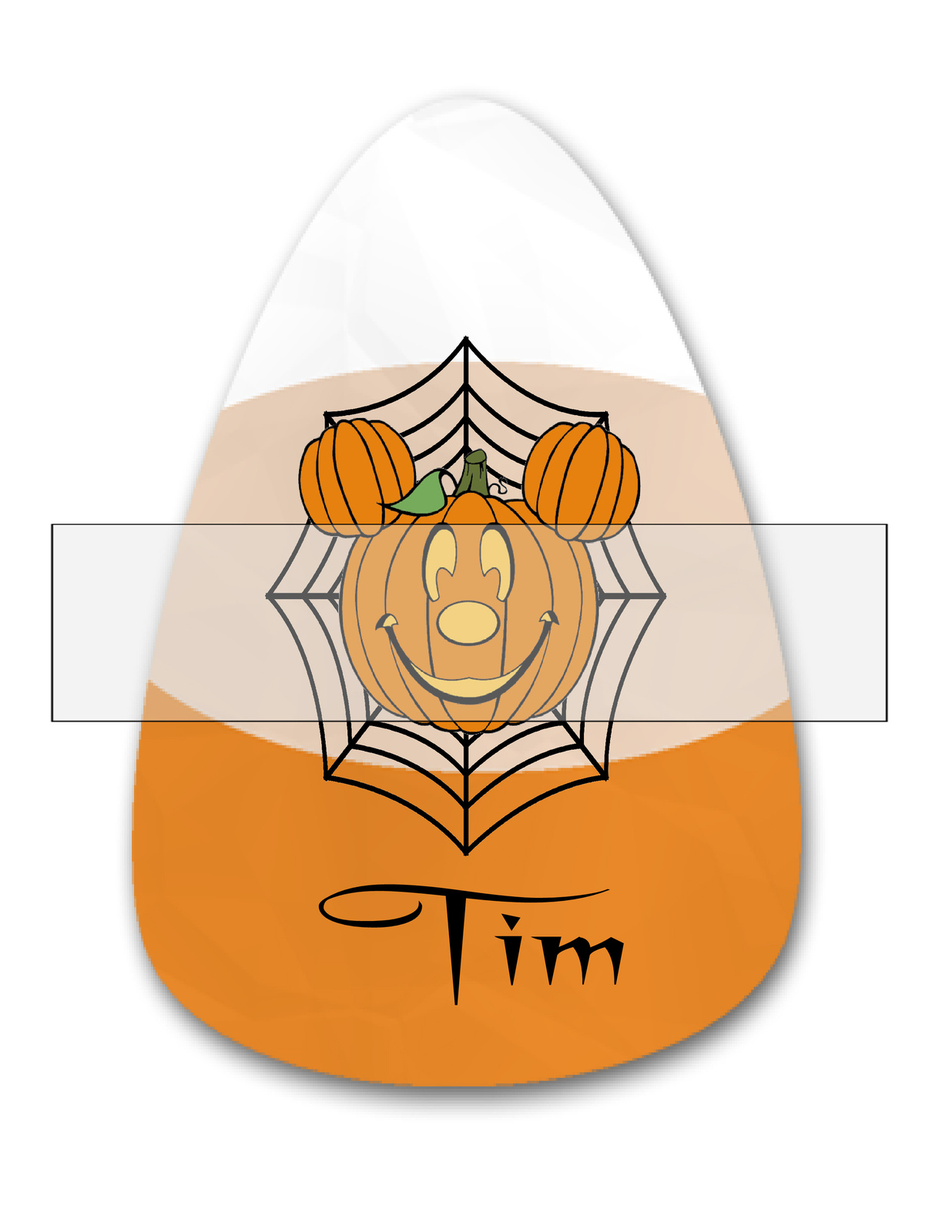 Candy Corn Name TimJewelry TagClipartGift TagHalloweenDigital