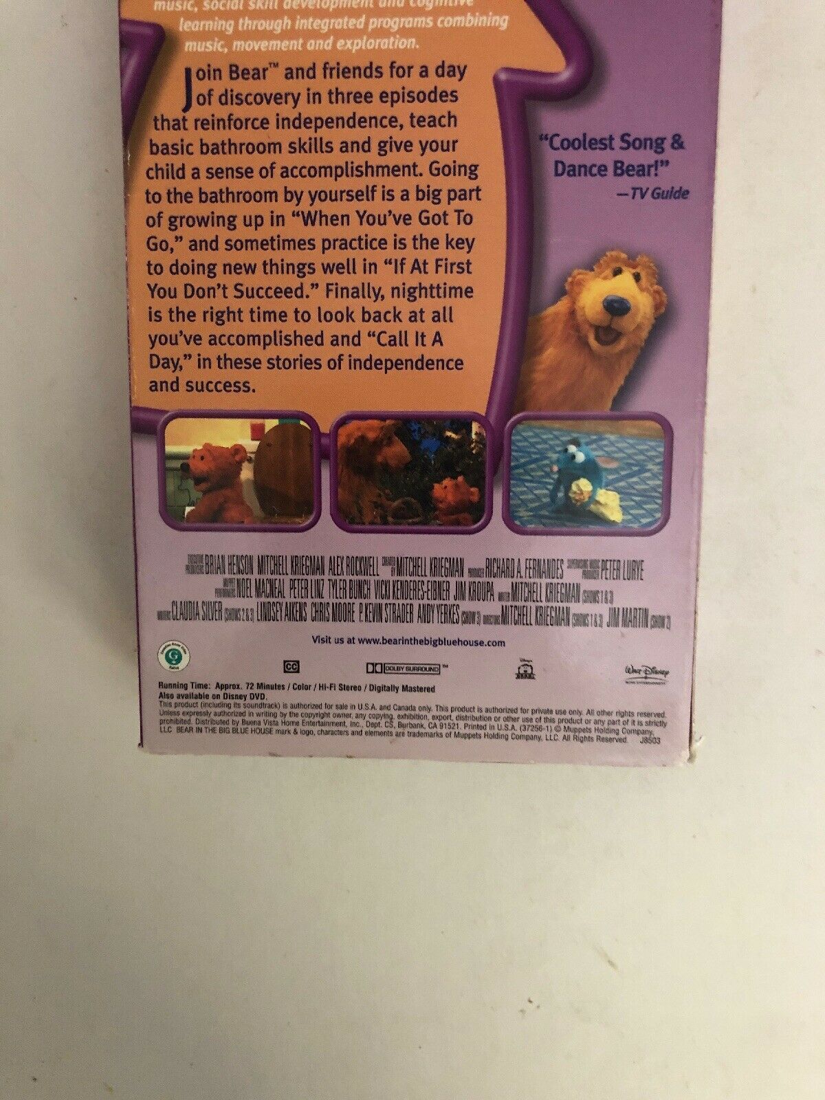 Bear In The Big Blue House Potty Time