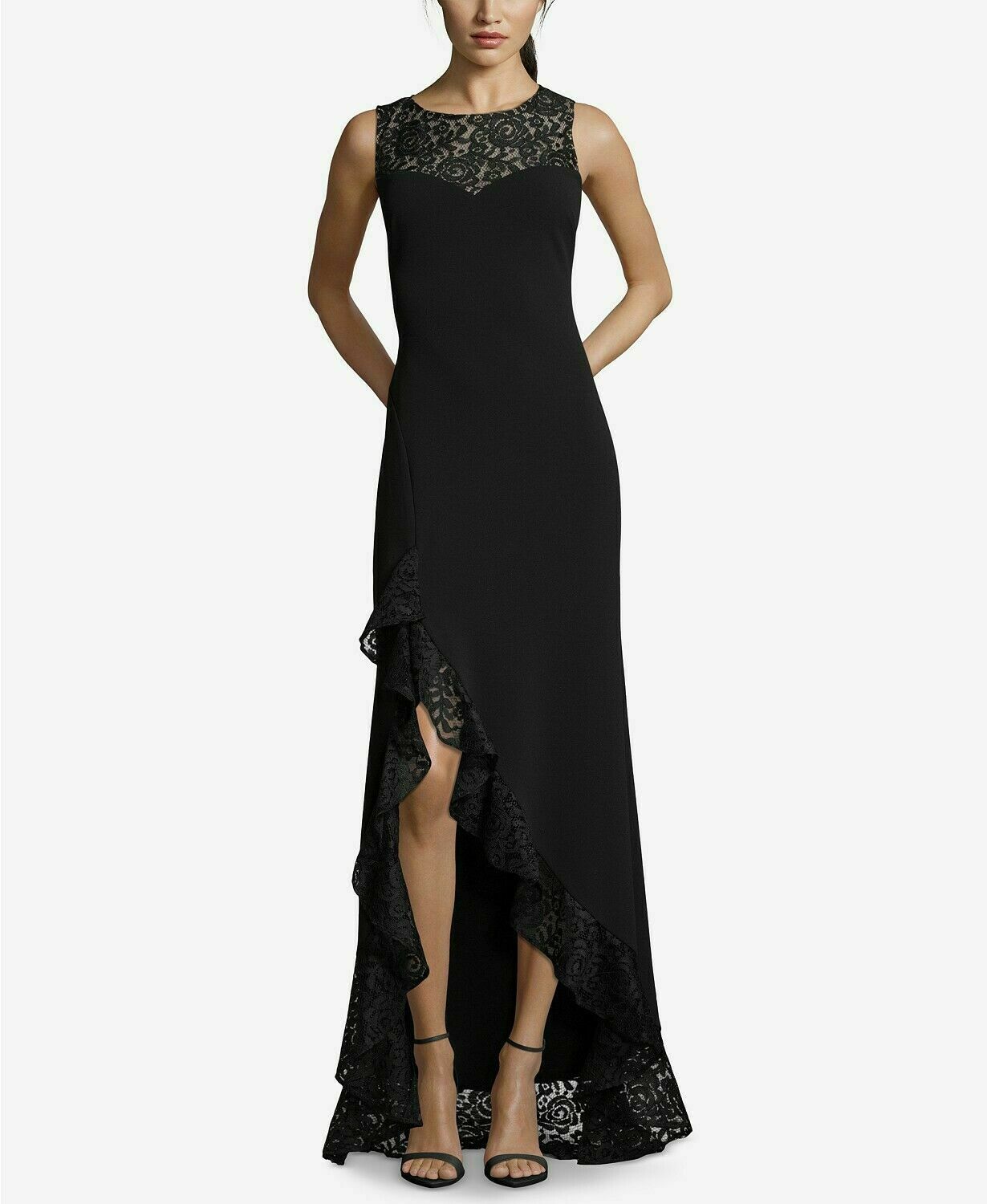 betsy and adam high low gown