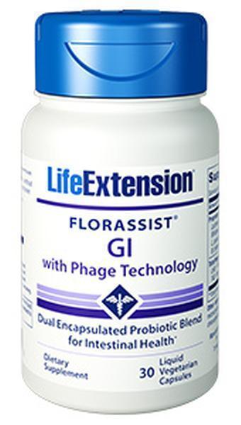 4 PACK Life Extension Florassist GI with Phage Technology probiotic stomach - $68.00