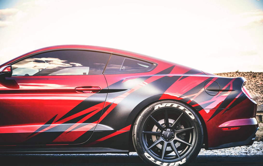 Mustang Tiger Stripes Car Vinyl Decals Graphics Decals